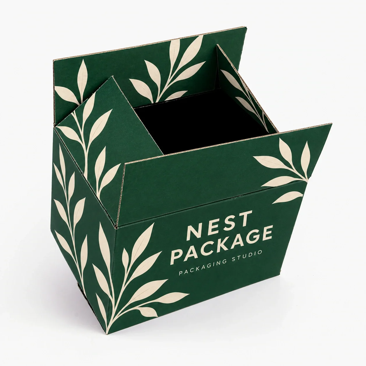 Black & White Printed Slotted Box