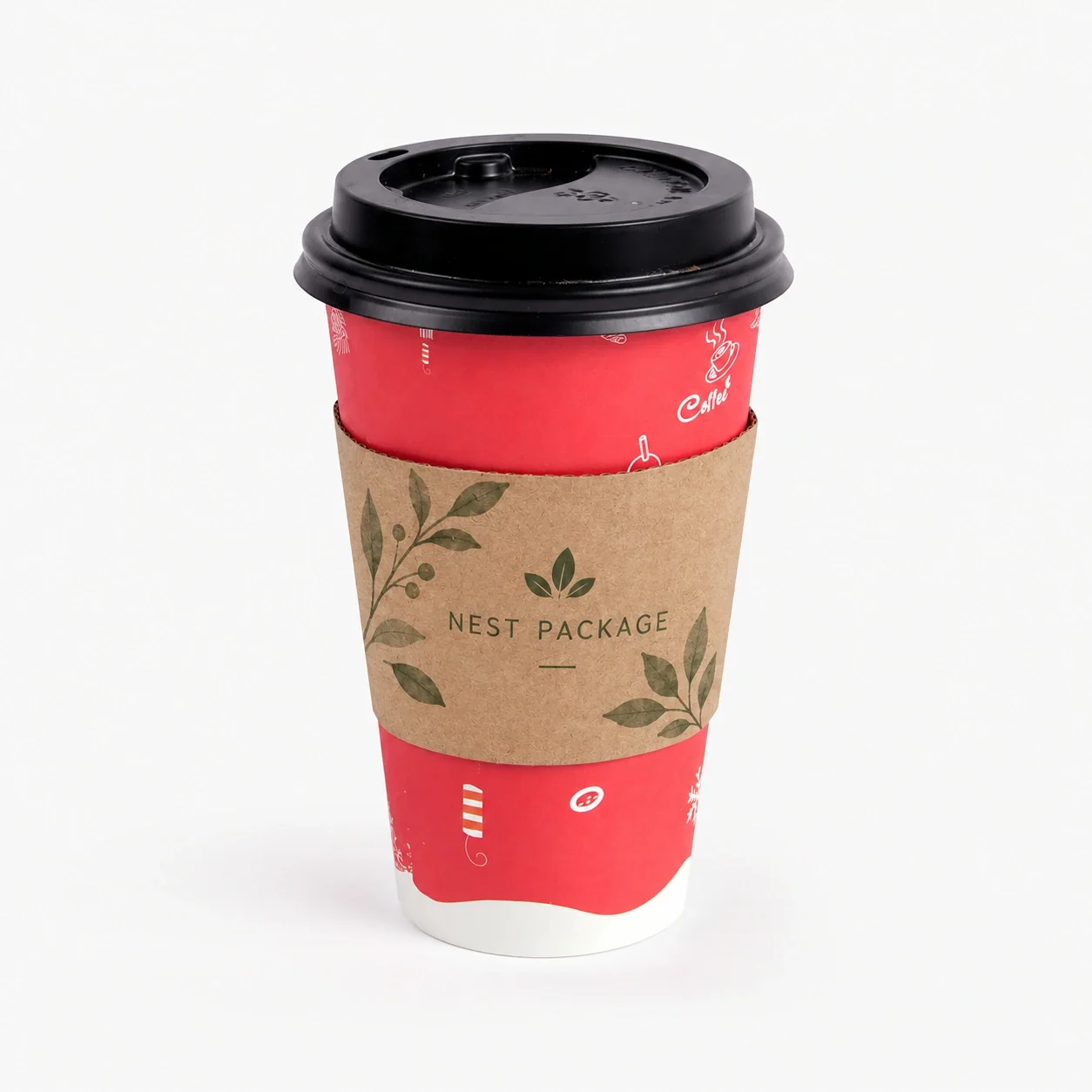 Custom Kraft Cup Sleeves