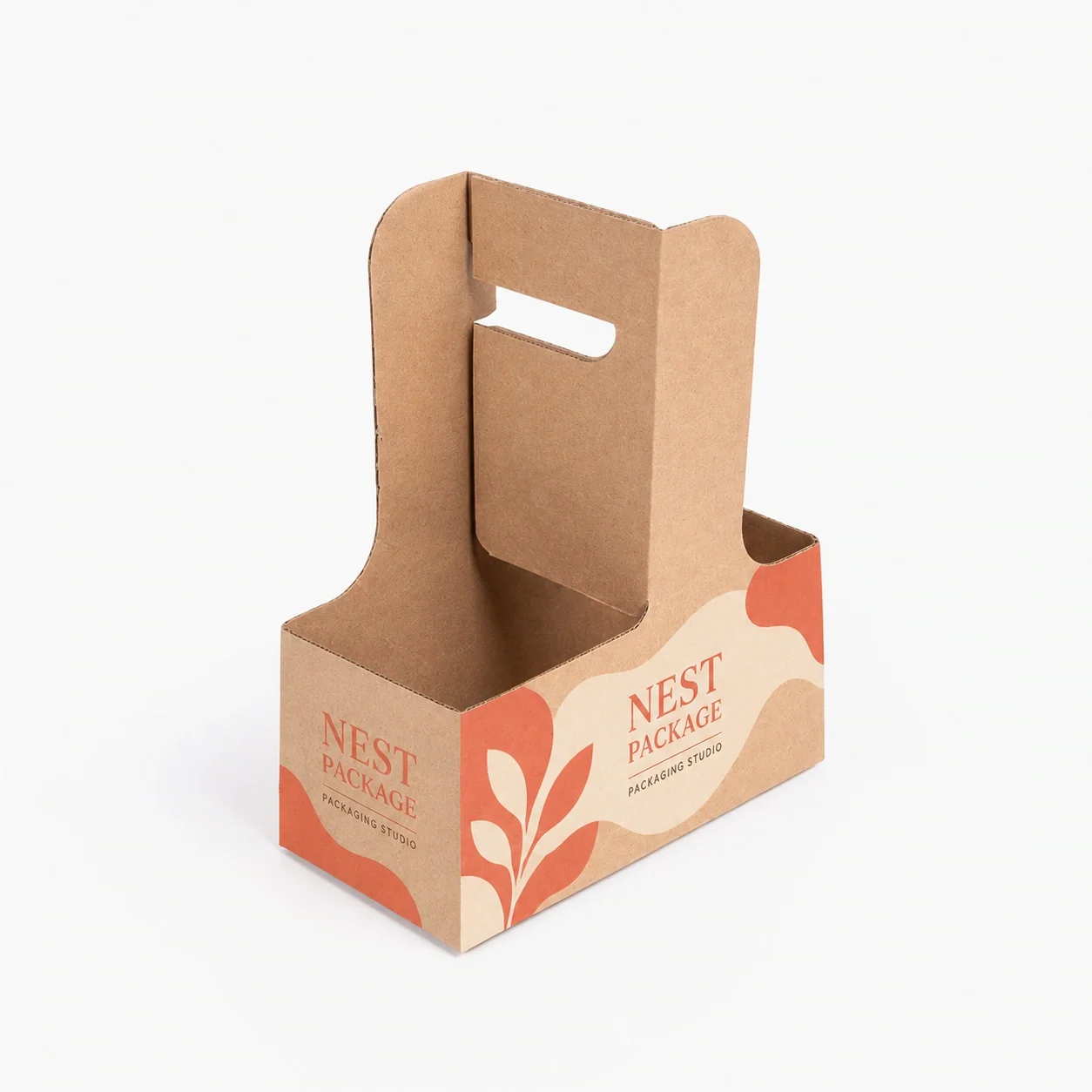 2 Cup Coffee Carrier with Handle