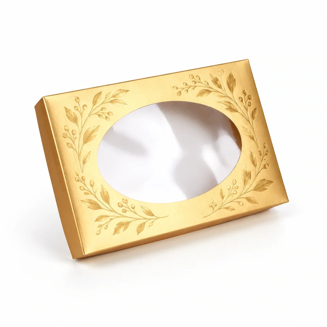 Gold Foil Boxes with Lids