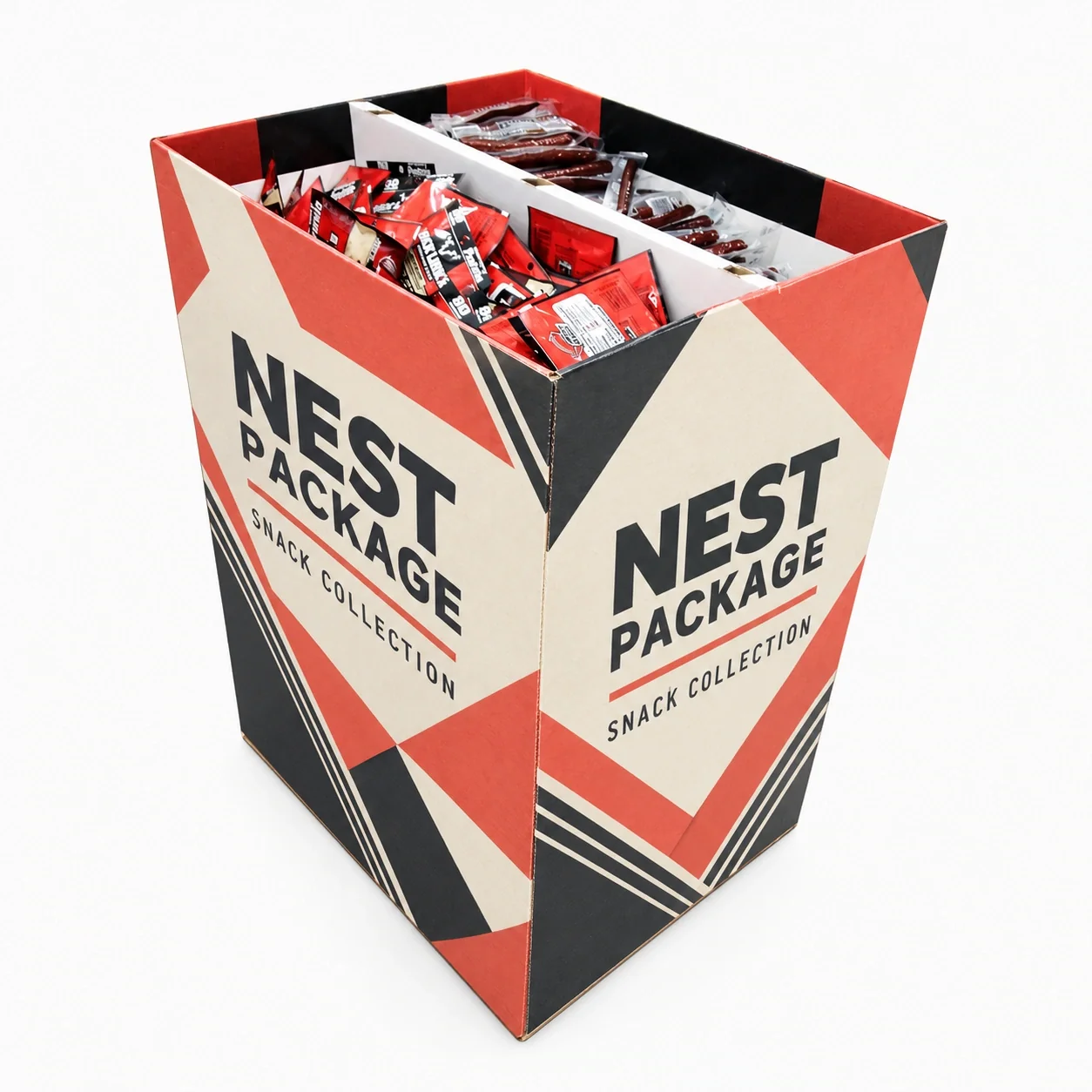 Orange Two-Shelf Dump Bin