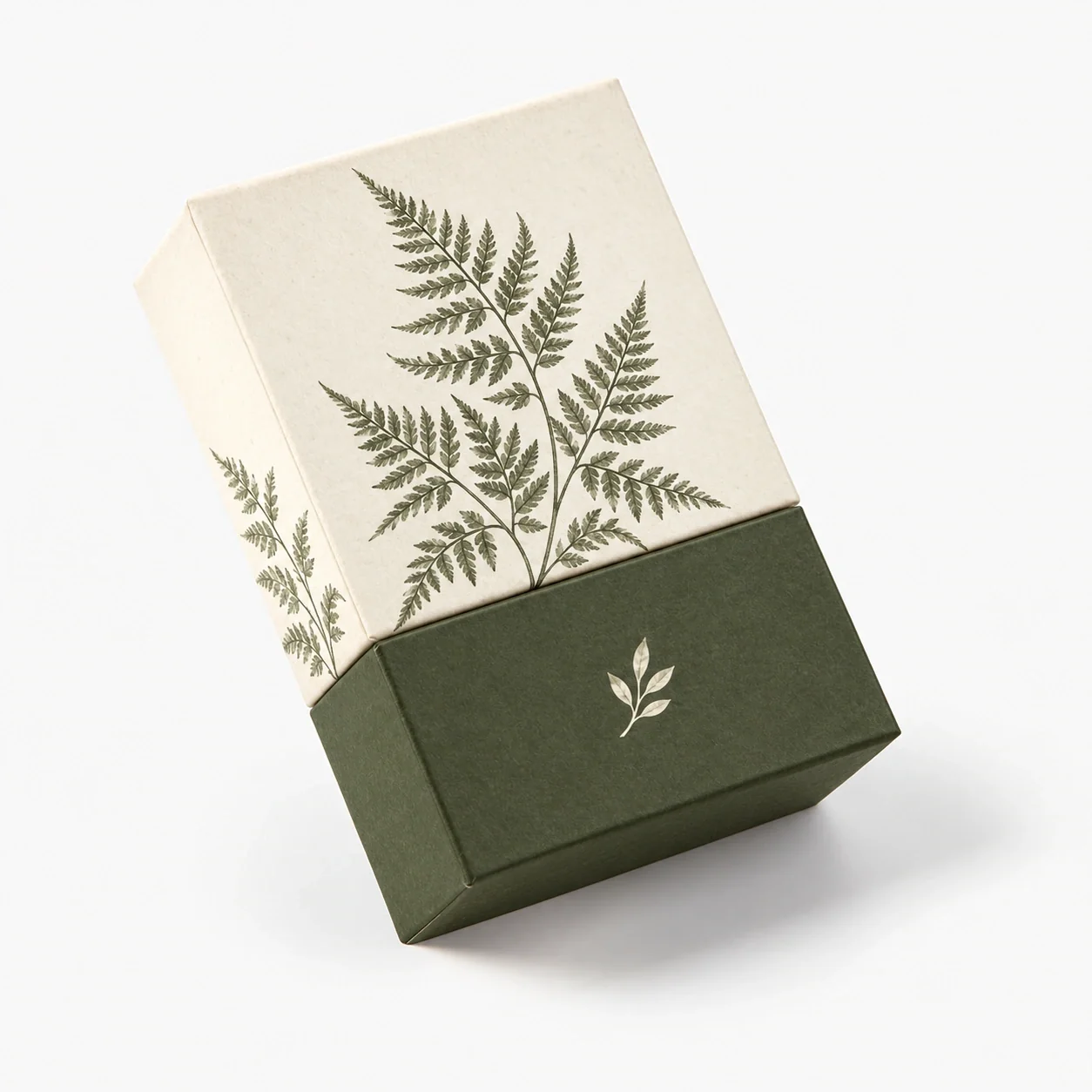 Uncoated Printed Pattern Box with Lid