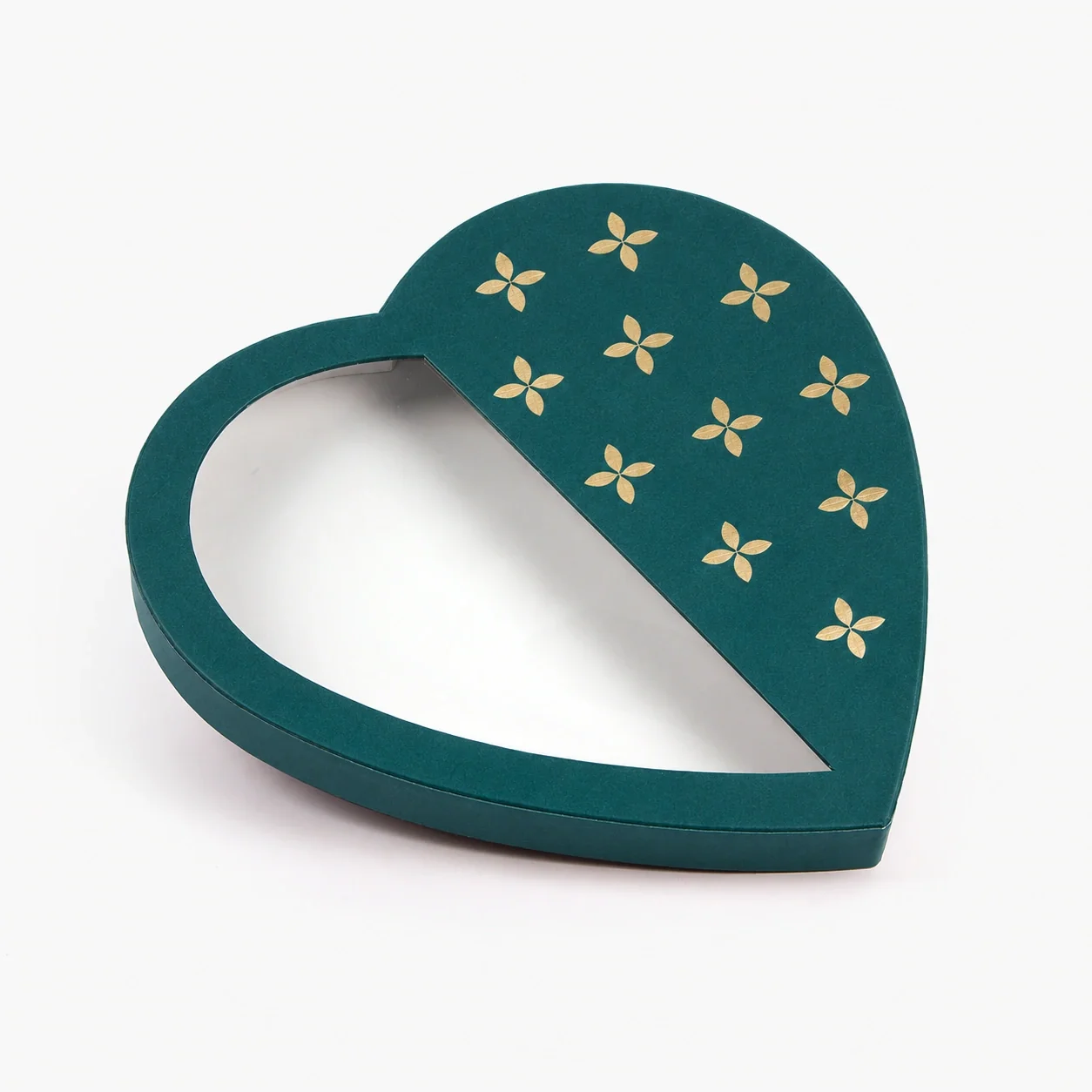 Red Love Heart Lid-off Box