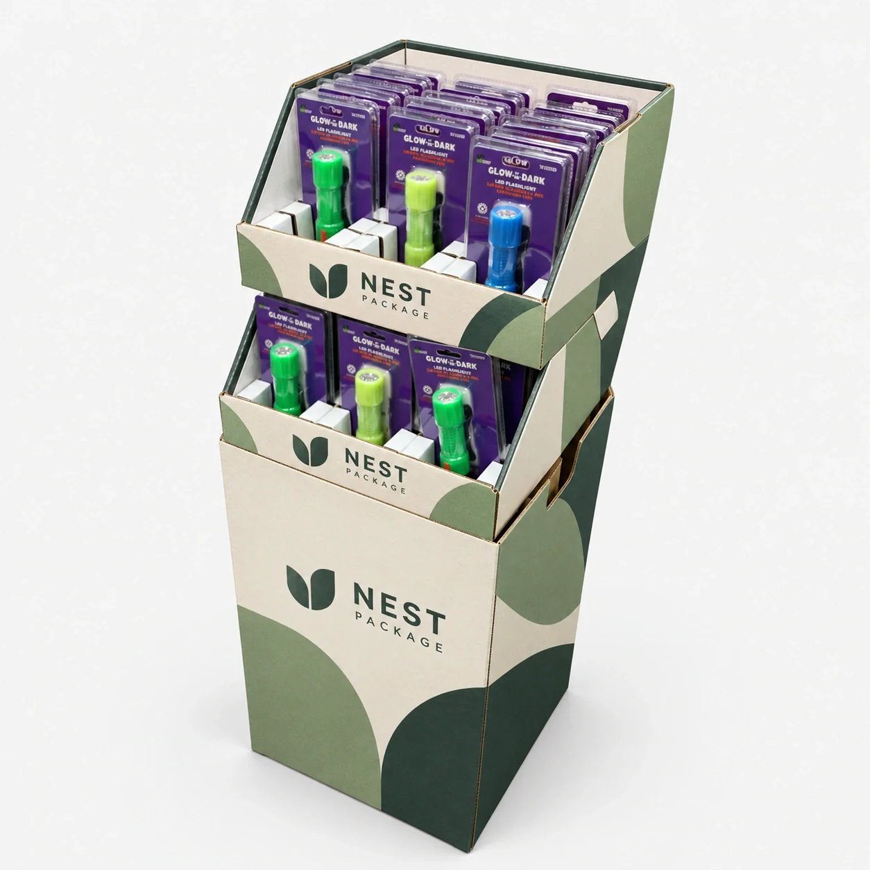 Violet Dump Bin With Stackable Trays