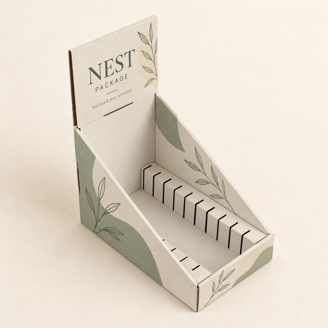White Ten Pocket CD Display