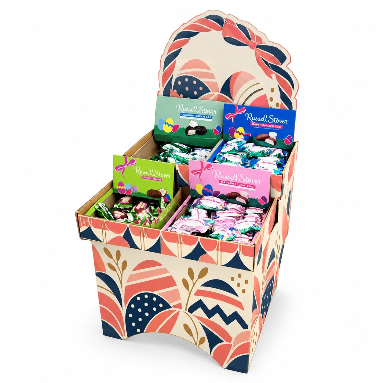 Dump Bin with Four-Pocket Tray