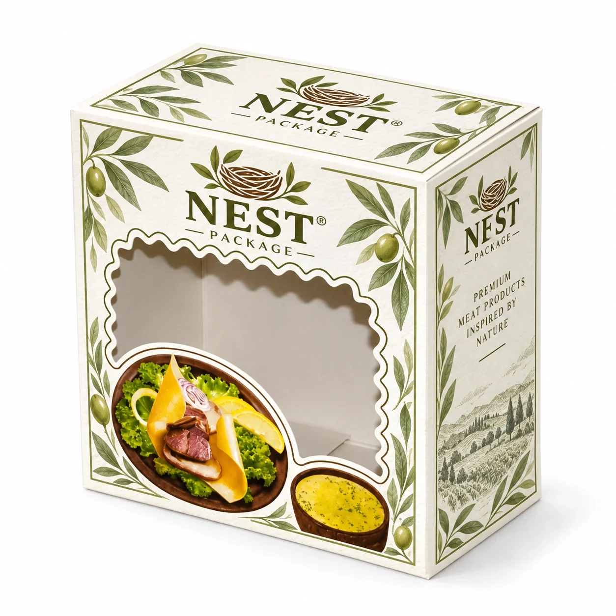 Salad Packaging Boxes with Window