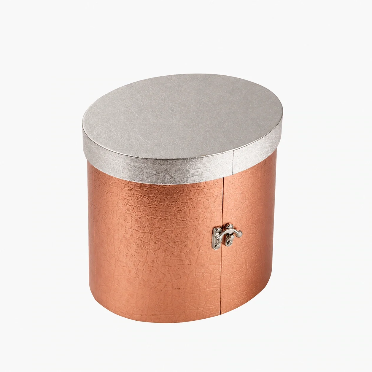 Textured Staircase Box with Metal Lock