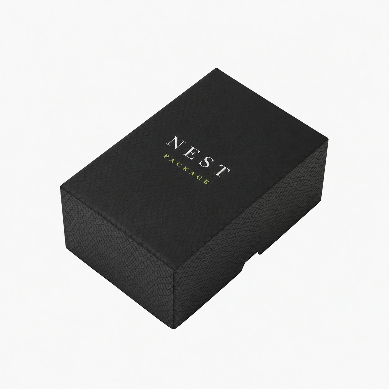Black 2-Piece Brush Box with Fabric Insert