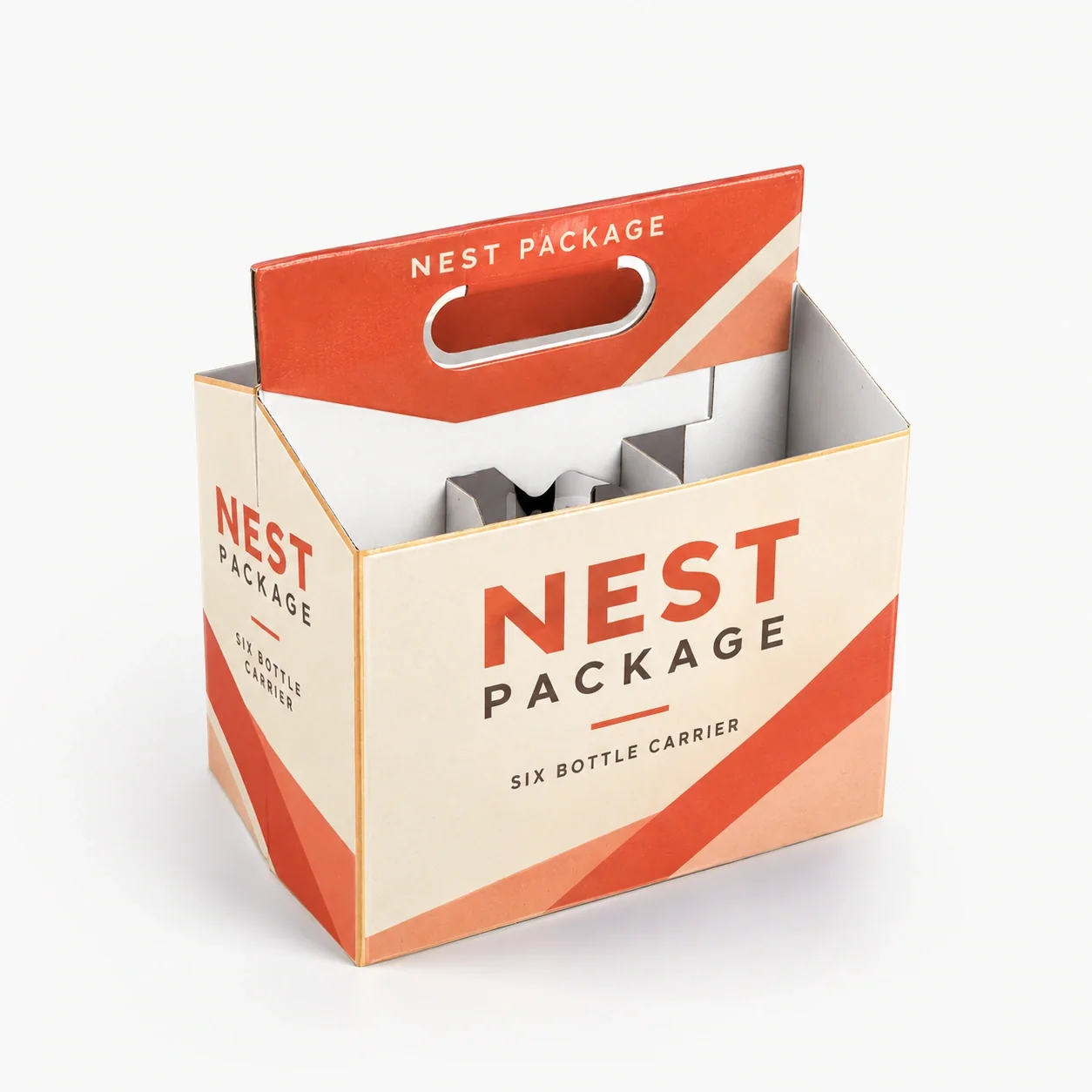 Custom 6 bottle beer carrier boxes
