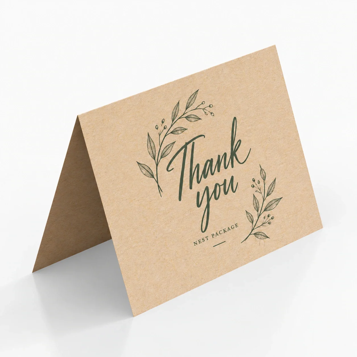 Custom Kraft Thank You Cards