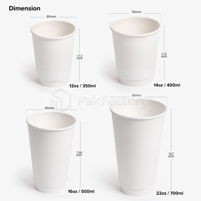 Custom Printed Double Wall Coffee Cups