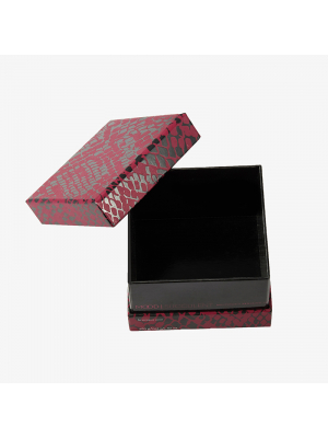 Maroon Spot Print Candle Box 