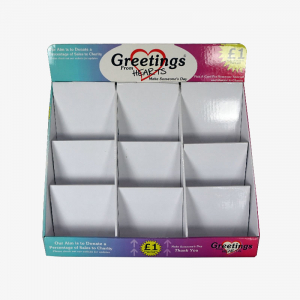 Blue and Pink Nine Pocket Card Display