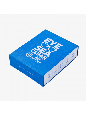 Collapsible Blue Sunglasses Box