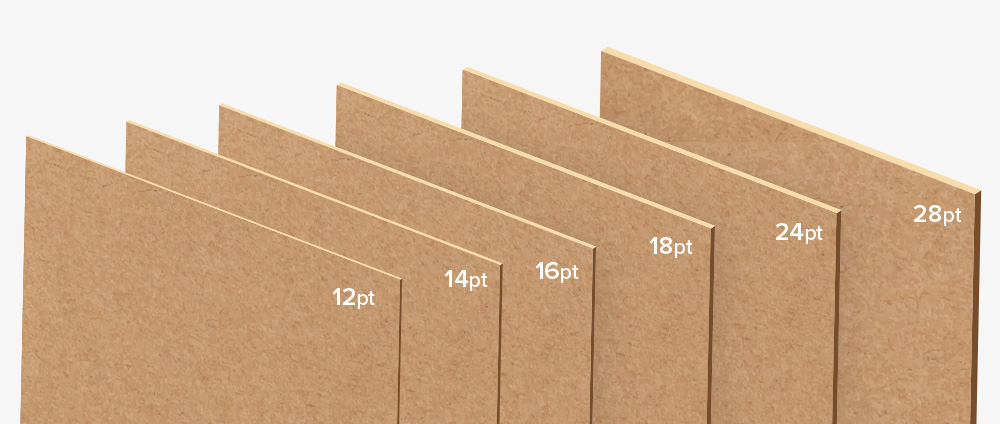 kraft paper weight chart