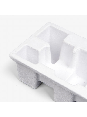 White Dry Press Molded Pulp Insert