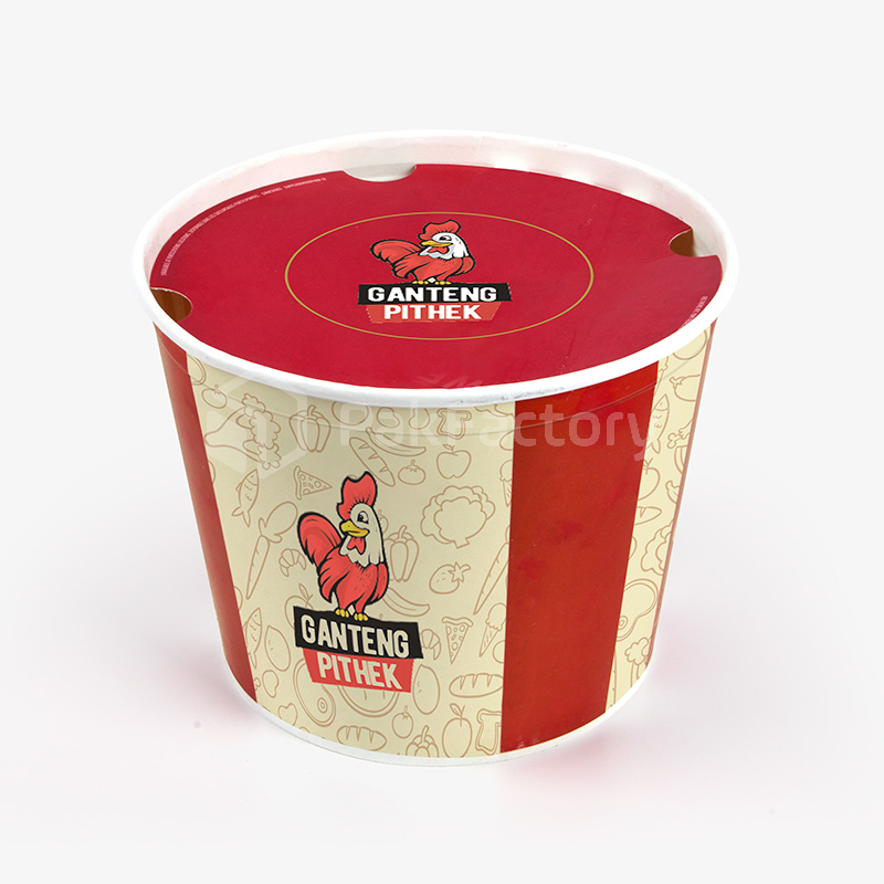 Custom Printed Paper Food Buckets