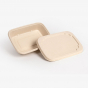 Sugarcane Take-Out Container with Sleeve