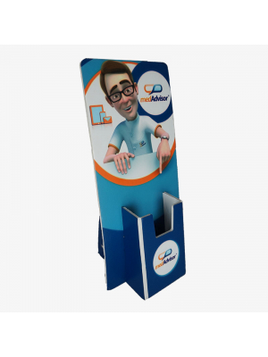 Blue Single Pocket Pamphlet Display