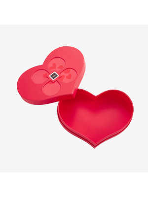 Pink Heart Shaped Box with Debossing