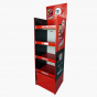 Red Four-Shelf Food Display