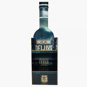 Black Two -Shelf Wine Bottle Display