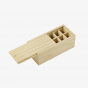 Wooden Slip Lid Twelve-Insert Box
