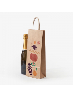 Kraft Wine Gift Bags