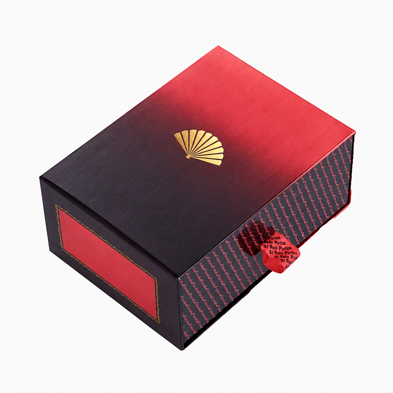 Perfume Drawer Box with Ribbon Handle