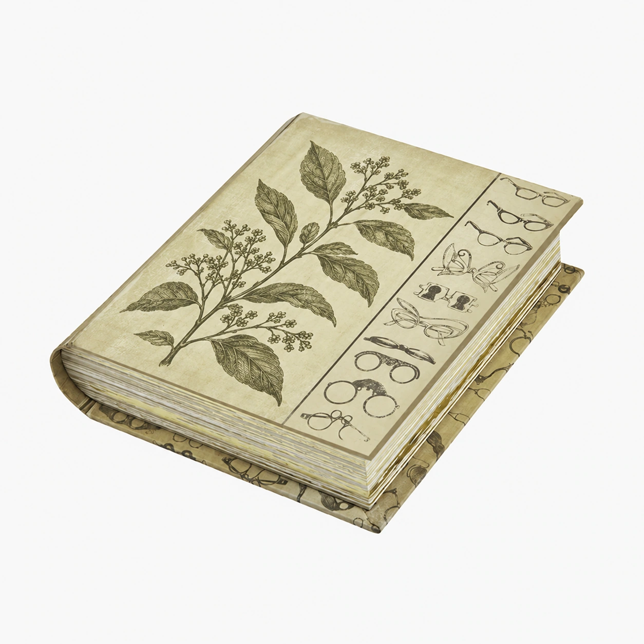 Vintage Book Style Box with Dividers