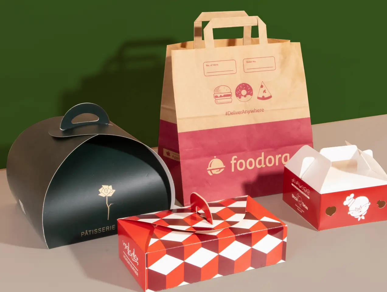 Eco-Friendly kraft bakery boxes 