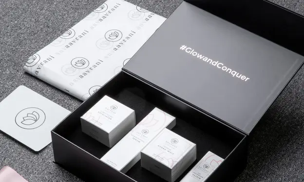 Cosmetic packaging and printed inserts