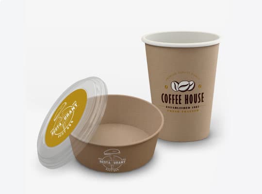 Custom Paper Cups and Bowls
